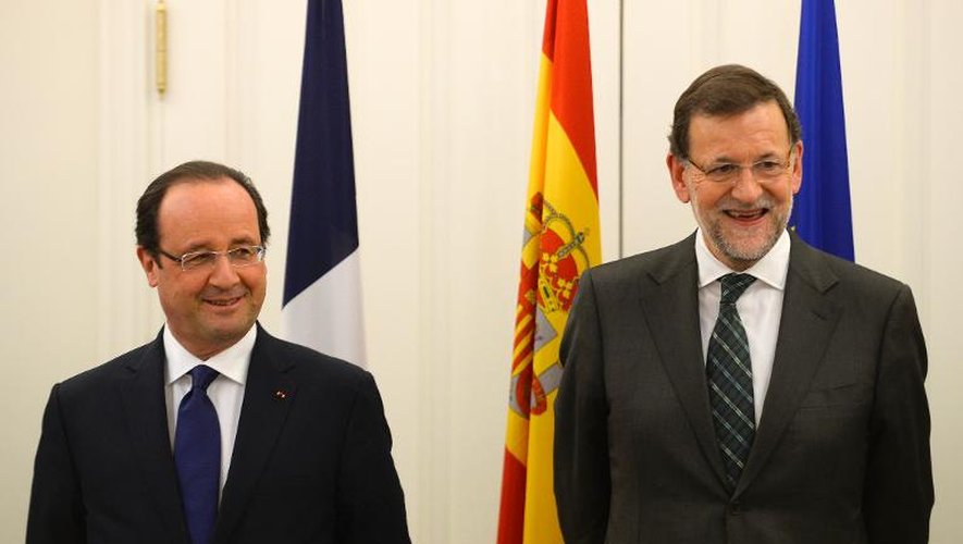 Le président français François Hollande et le Premier ministre espagnol Mariano Rajoy, à Madrid le 27 novembre 2013