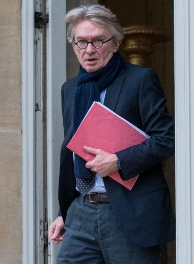 Jean-Claude Mailly, secrétaire général de FO, le 25 novembre 2013 à Matignon, à Paris