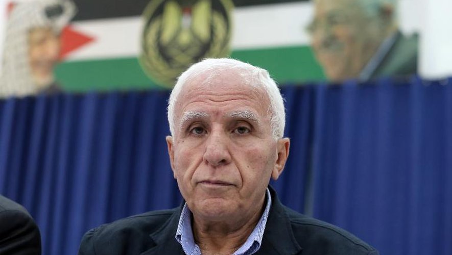 Azzam al-Ahmad, le chef de la délégation palestinienne, le 16 août 2014 au Caire