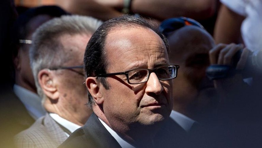 François Hollande le 15 août 2014 à Toulon