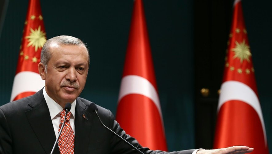 Le président turc Recep Tayyip Erdogan s'exprime le 24 juillet 2016