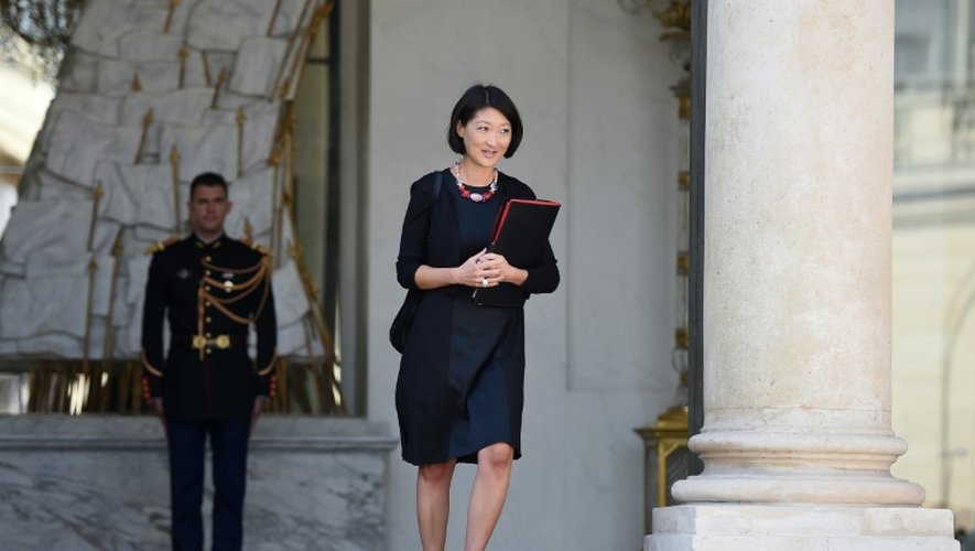 La ministre de la Culture Fleur Pellerin, le 19 août 2015 à l'Elysée à Paris