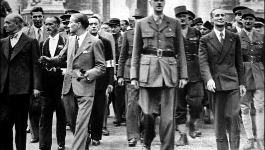Le général Charles de Gaulle le 26 août 1944 à Paris