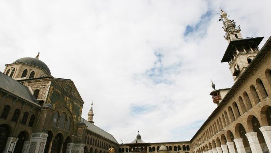 La mosquée des Omeyyades à Damas, le 23 février 2012