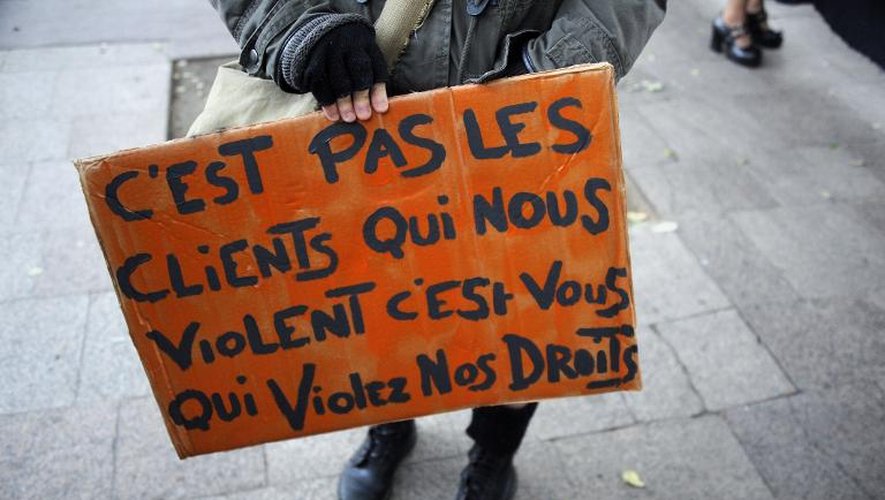Manifestation contre la pénalisation des clients de prostituées, le 27 novembre 2013 à Toulouse