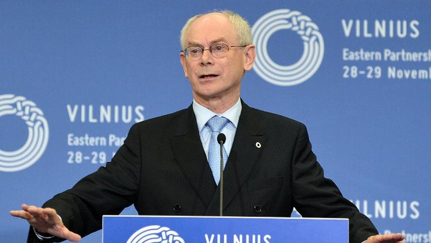Le président du Conseil européen, Herman Van Rompuy, à Vilnius le 29 novembre 2013