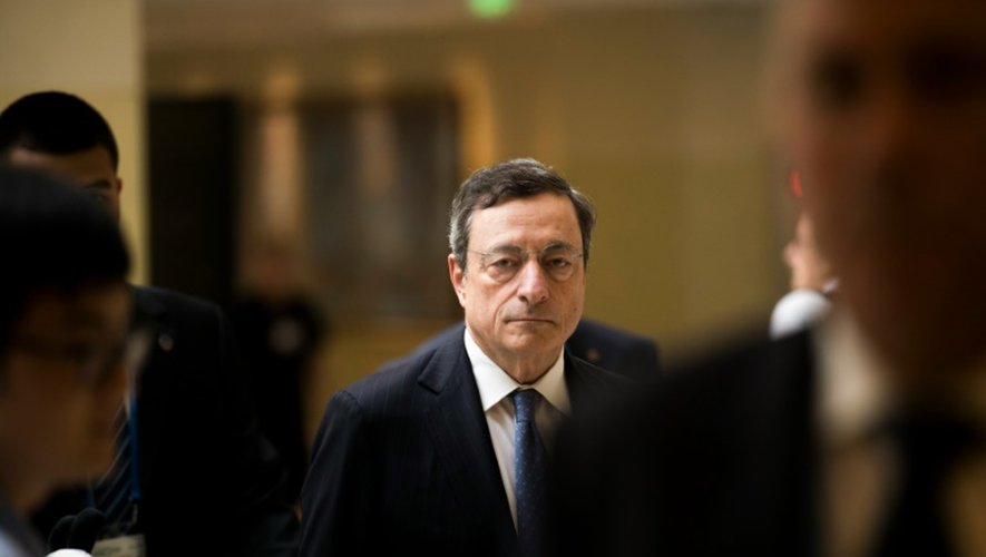 Le président de la Banque centrale européenne (BCE) Mario Draghi lors du sommet du G20 à Chengdu en Chine, le 23 juillet 2016