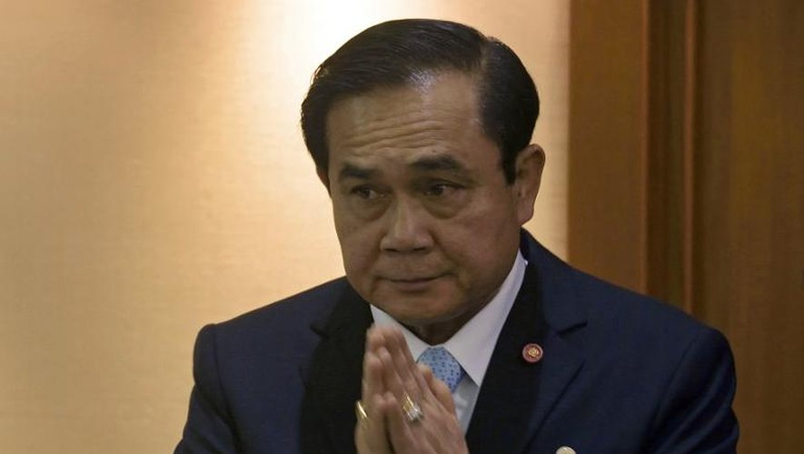 Le général Prayut Chan-O-Cha, chef de la junte militaire arrivée au pouvoir par un coup d'Etat en mai en Thaïlande, le 18 août 2014 à Bangkok
