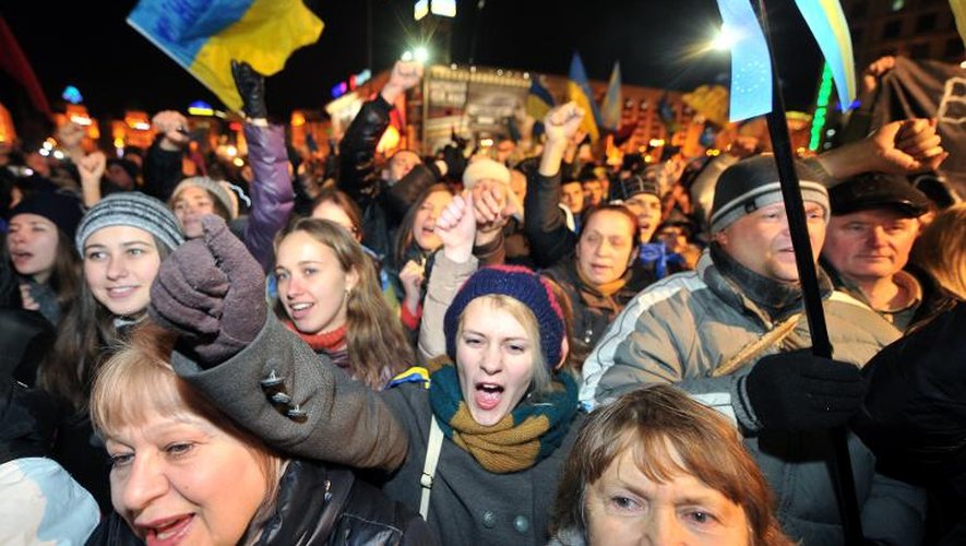 Manifestation le 29 novembre 2013 à Kiev