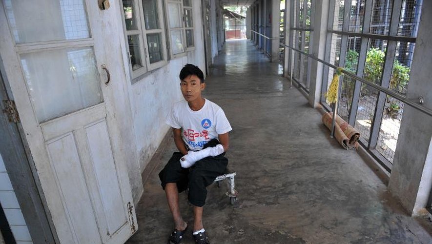 Un patient à la léproserie de l'hôpital de Mawlamyaing, dans l'Etat Mon, dans le sud de la Birmanie, le 13 mars 2013