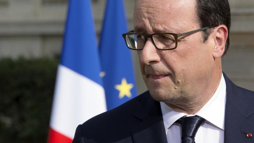 Le président français François Hollande le 26 juillet 2014 à Paris