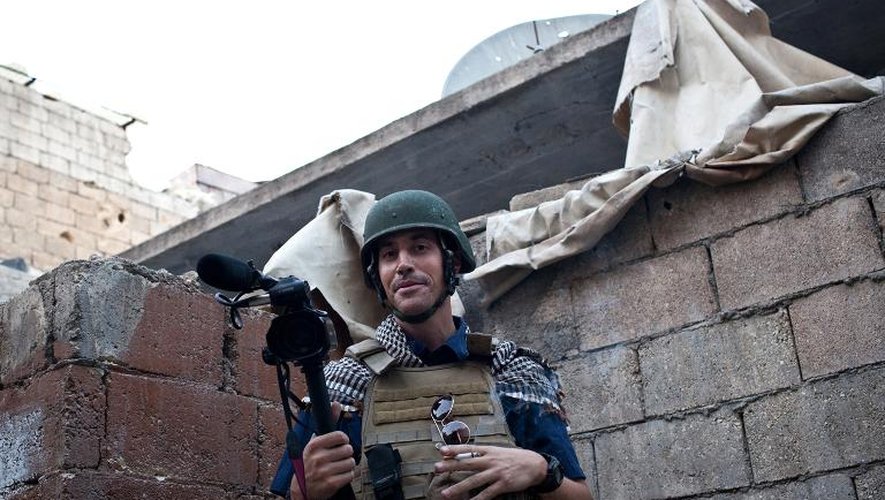 Le reporter James Foley le 5 novembre 2012 à Alep en Syrie