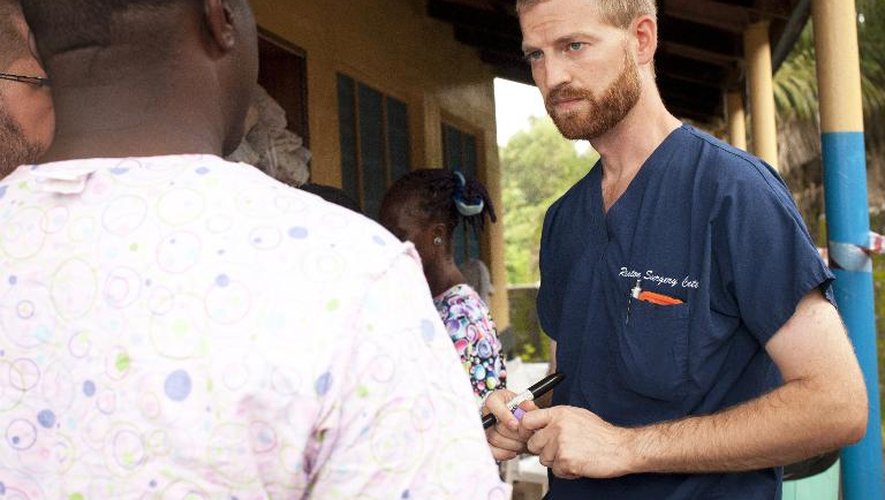 Photo non datée, fournie par l'organisation Samaritan's Purse de Kent Brantly près de Monrovia, au Liberia