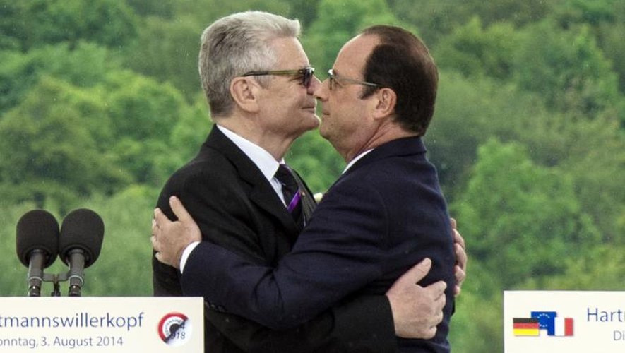 Le 3 aout 2014, François Hollande et son homologue allemand Joachim Gauck ont scellé la réconciliation franco-allemande à Viel Armand dans le nord-est de la France pour marquer le centenaire  de la déclaration de guerre allemande à la France