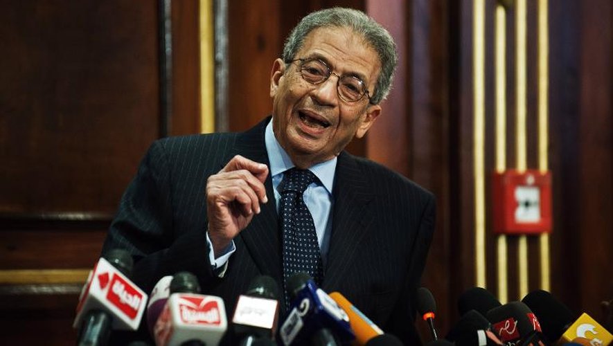 Le président du "Comité des 50", Amr Moussa, au Caire le 30 novembre 2013