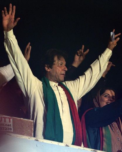 L'opposant pakistanais Imran Khan à Islamabad le 17 août 2014