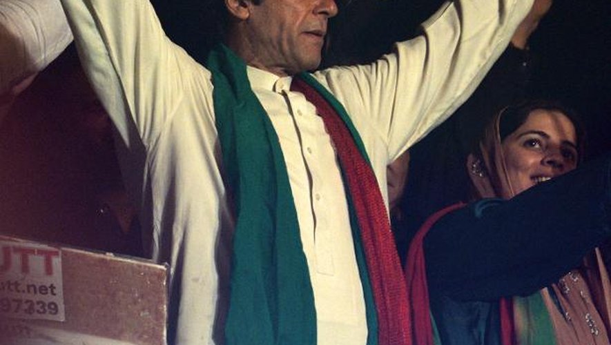 L'opposant pakistanais Imran Khan à Islamabad le 17 août 2014
