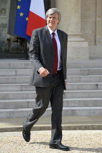 Le ministre de l'Agriculture Stéphane Le Foll au Palais de l'Elysée le 20 août 2014