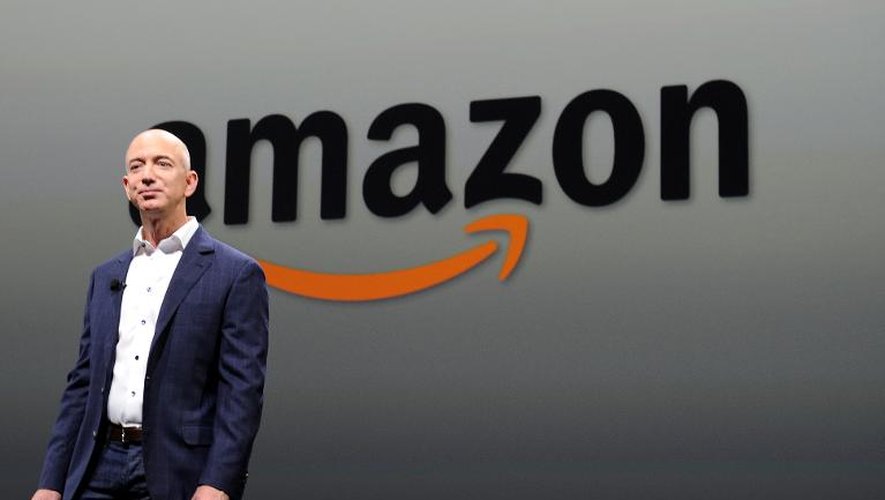 Jeff bezos, PDG d'Amazon, le 6 septembre 2012 à  Santa-Monica en Californie