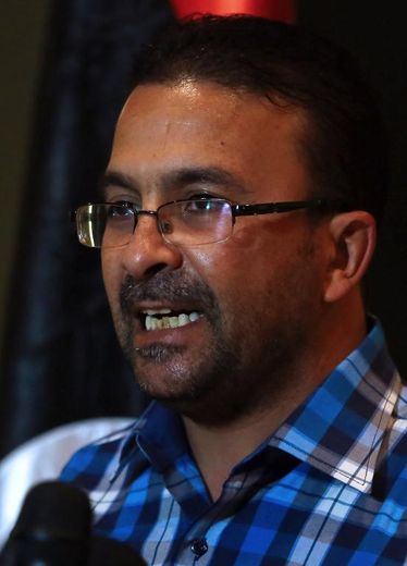Mohamed Hadia, un porte-parole de l'opération "Fajr Libya" (Aube de la Libye), le 23 août 2014 à Tripoli