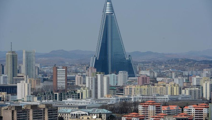 Vue de Pyongyang, en Corée du Nord