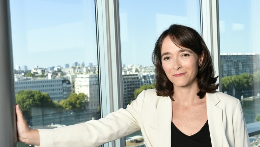 La présidente de France Televisions Delphine Ernotte-Cunci à Paris le 22 août 2015
