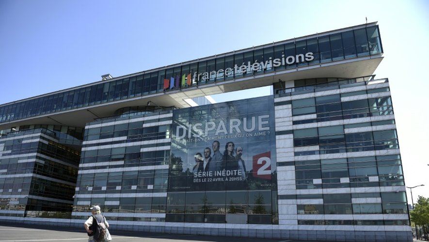 Le siège de France Télévisions, le 23 avril 2015 à Paris