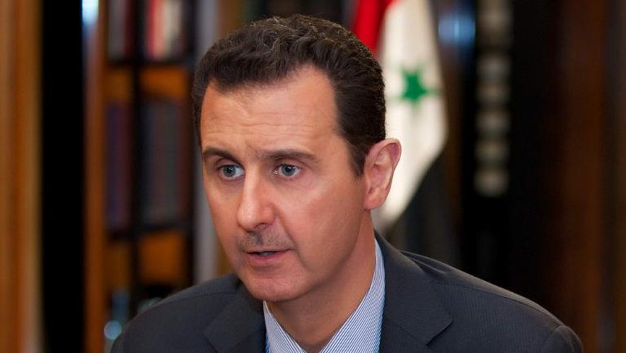 Le président syrien Bachar al-Assad à Damas, le 21 octobre 2013