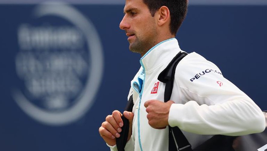 Novak Djokovic après sa défaite contre Jo-Wilfried Tsonga le 7 août à Toronto