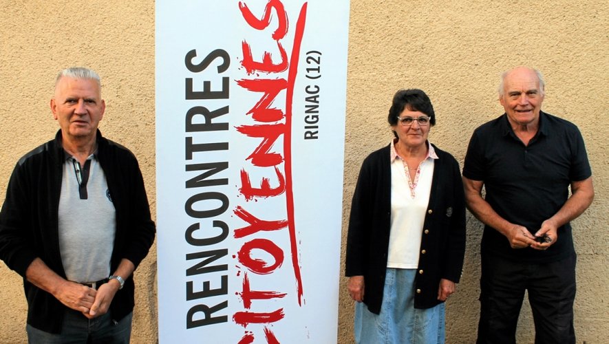 Christian Valayer, président, Marie-Claude Gannac, membre du conseil d’administration, et Fernand Lombard, vice-président, se réjouissent du succès enregistré depuis 2008 par Rencontres citoyennes.