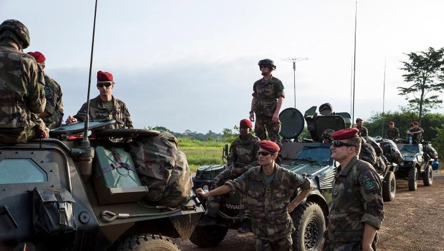 Soldats français stationnés le 5 décembre 2013 au Cameroun, à la veille de l'intervention française en Centrafrique