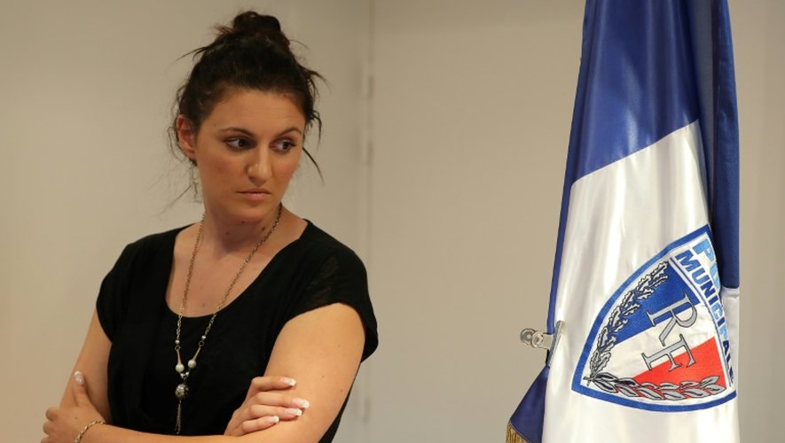 La policière Sandra Bertin à Nice le 24 juillet 2016
