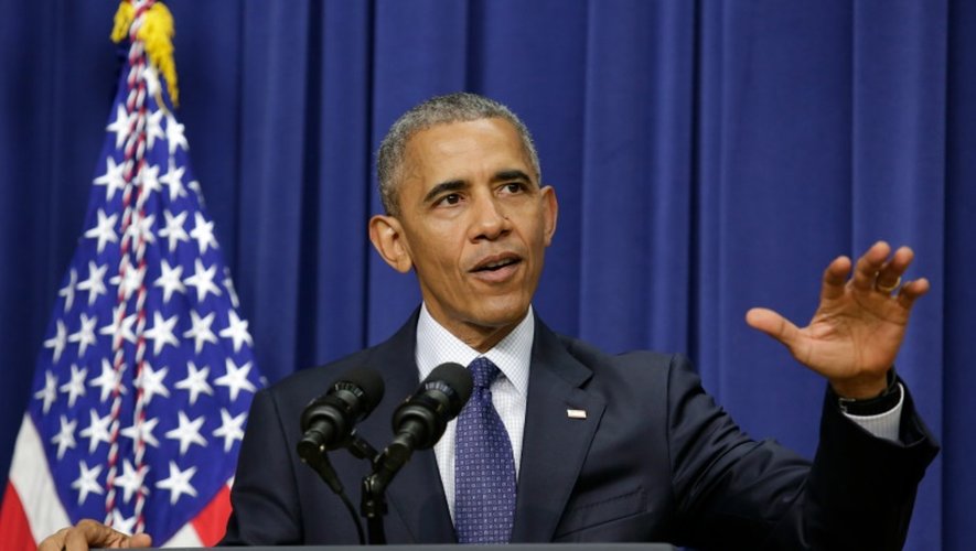 Le président américain Barack Obama lors d'une conférence de presse à la Maison Blanche à Washington, le 22 juillet 2016