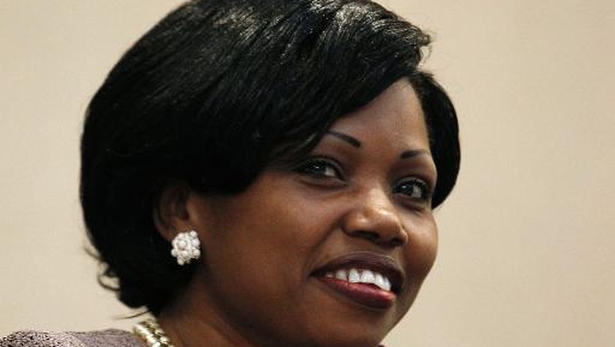 La ministre des Affaires étrangères du Centrafrique, Léonie Banga-Bothy, lors du sommet africain à Paris, le 7 décembre 2013