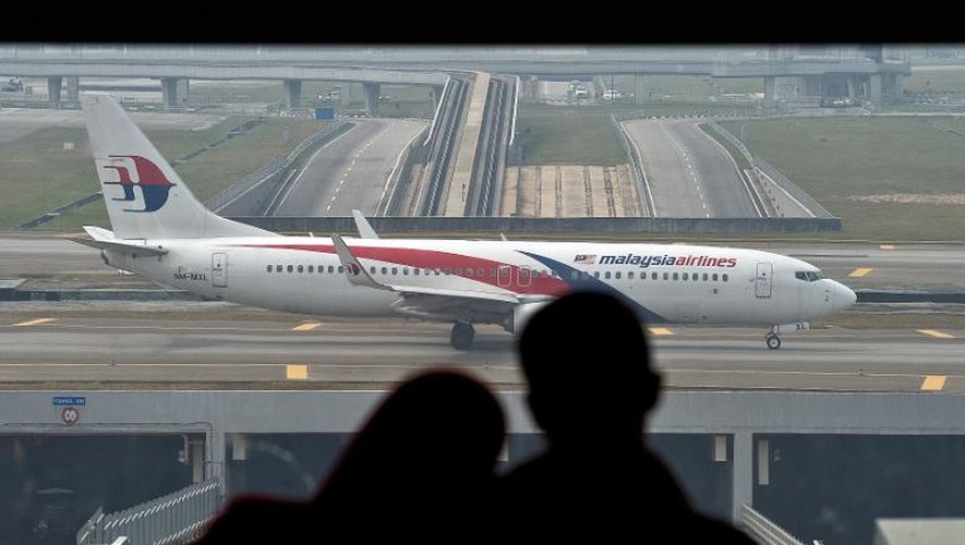 Un avion de la Malaysia Airlines sur le tarmac de l'aéroport le 27 juillet 2014 à Kuala Lumpur