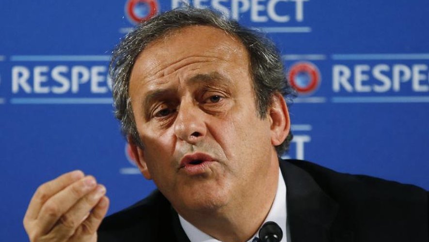 Michel Platini, président de l'UEFA, le 22 février 2014 à Nice