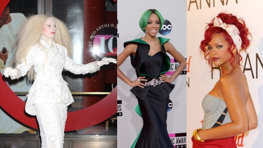 Lady Gaga, Rihanna, Lil Mama, ultra fashion : elles pensent même à assortir la couleur de leurs cheveux à leur look