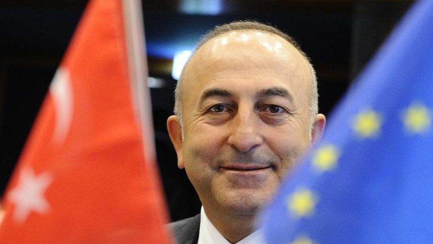 Le nouveau ministre des Affaires étrangères turc Mevlut Cavusoglu le 23 juin 2014 à Luxembourg
