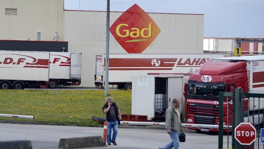 L'abattoir Gad en liquidation judiciaire à Josselin dans le Morbihan, le 11 août 2014