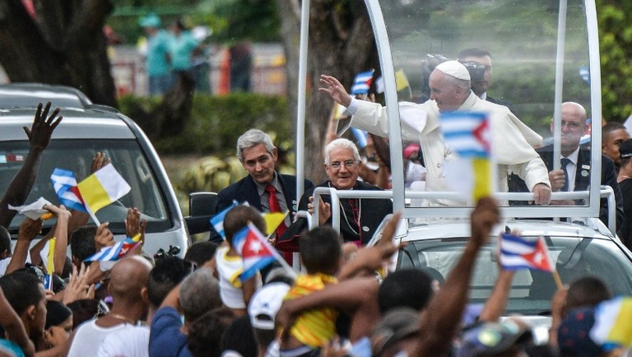 Le pape François le 21 septembre 2015 à Santiago de Cuba