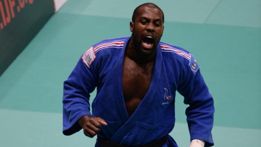 Teddy Riner lors des championnats du monde de judo à Rio de Janeiro le 31 août 2013