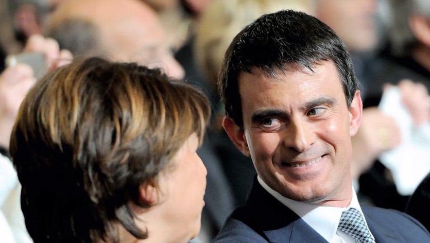 Manuel Valls aux côtés de Martine Aubry le 15 mai 2014 à Lille