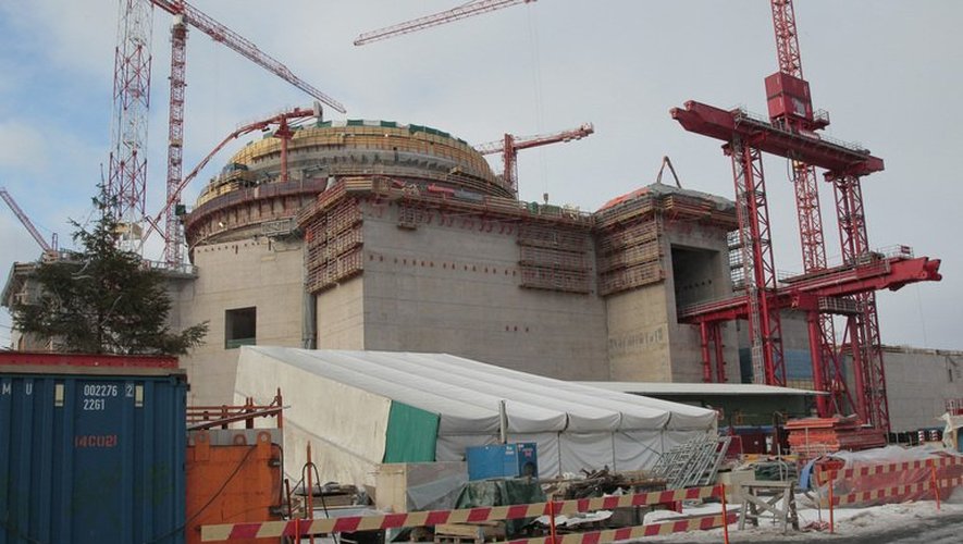Le réacteur nucléaire de nouvelle génération EPR, construit à Olkiluoto en Finlande, le 15 mars 2010