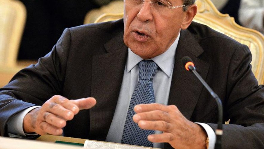Le ministre russe des Affaires étrangères, Sergei Lavrov, le 29 août 2014 à Moscou