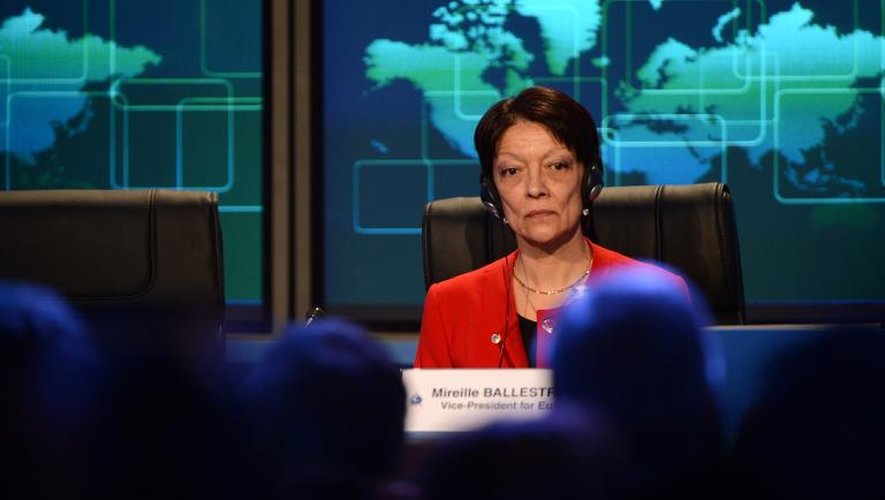 Mireille Ballestrazzi lors d'une réunion d'Interpol à Rome, le 8 novembre 2012