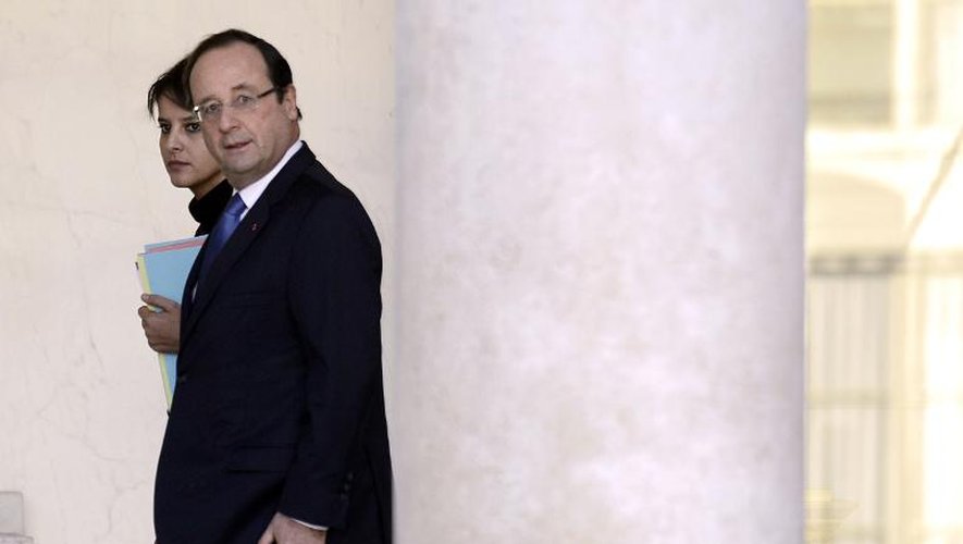François Hollande le 11 décembre 2013 à l'Elysée à l'issue du Conseil des ministres