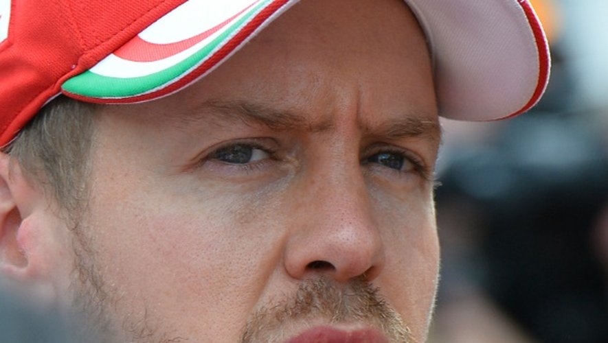 L'Allemand Sebastian Vettel (Ferrari) lors des qualifications pour le GP d'Allemagne sur le circuit d' Hockenheim, le 30 juillet 2016
