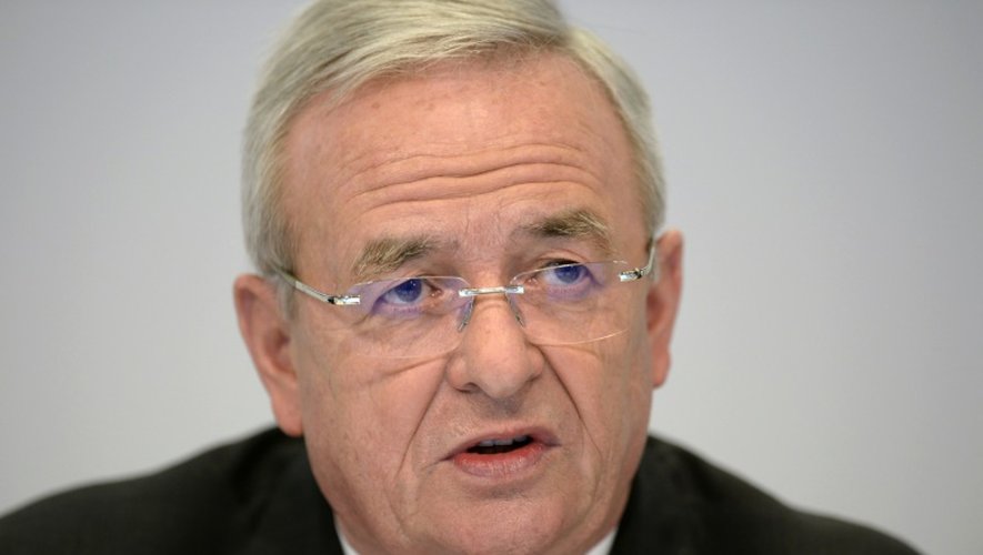 Martin Winterkorn, président de Volkswagen, le 17 mars 2015 à Stuttgart