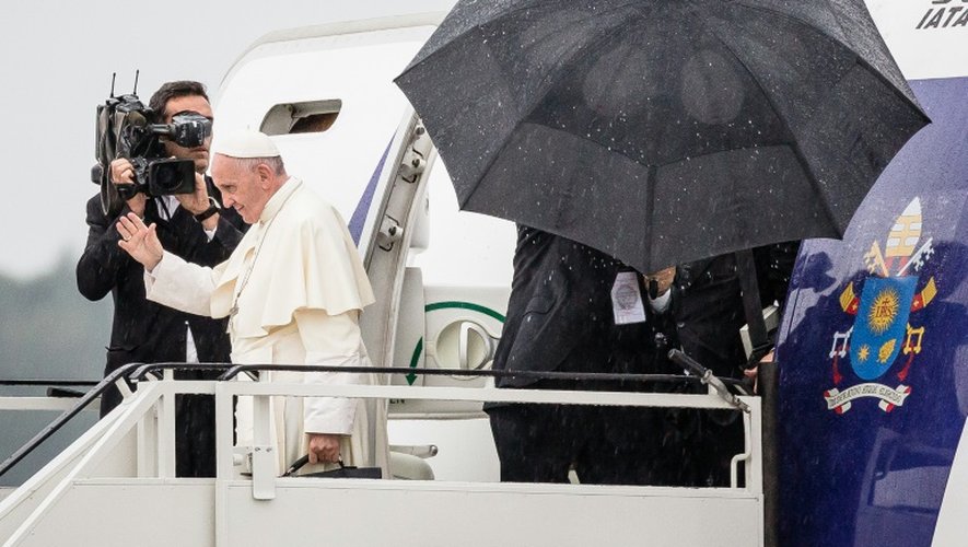 Le pape François quitte Cracovie  à l'issue des JMJ, le 31 juillet 2016