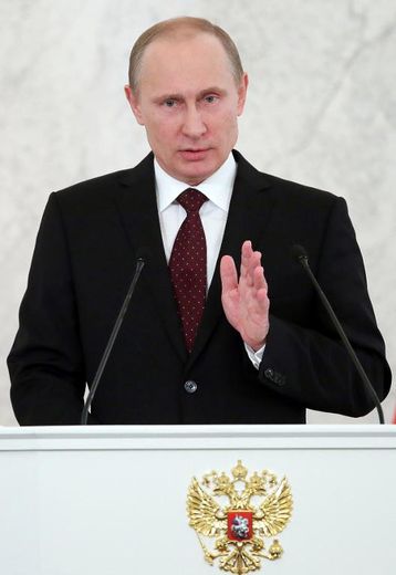Vladimir Poutine le 12 décembre 2013 au Kremlin
